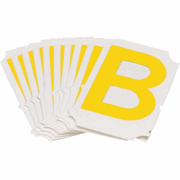 Brady Quik-Align 5060 Series Polyester 2 in Lbl Legend: B Yellow 10PK 5060P-B - main